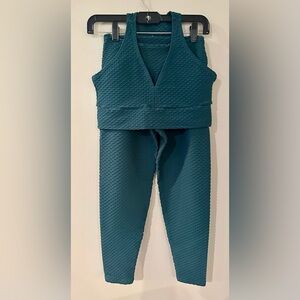 BBB Curvy Croco Skin Legging set & Vneck bra